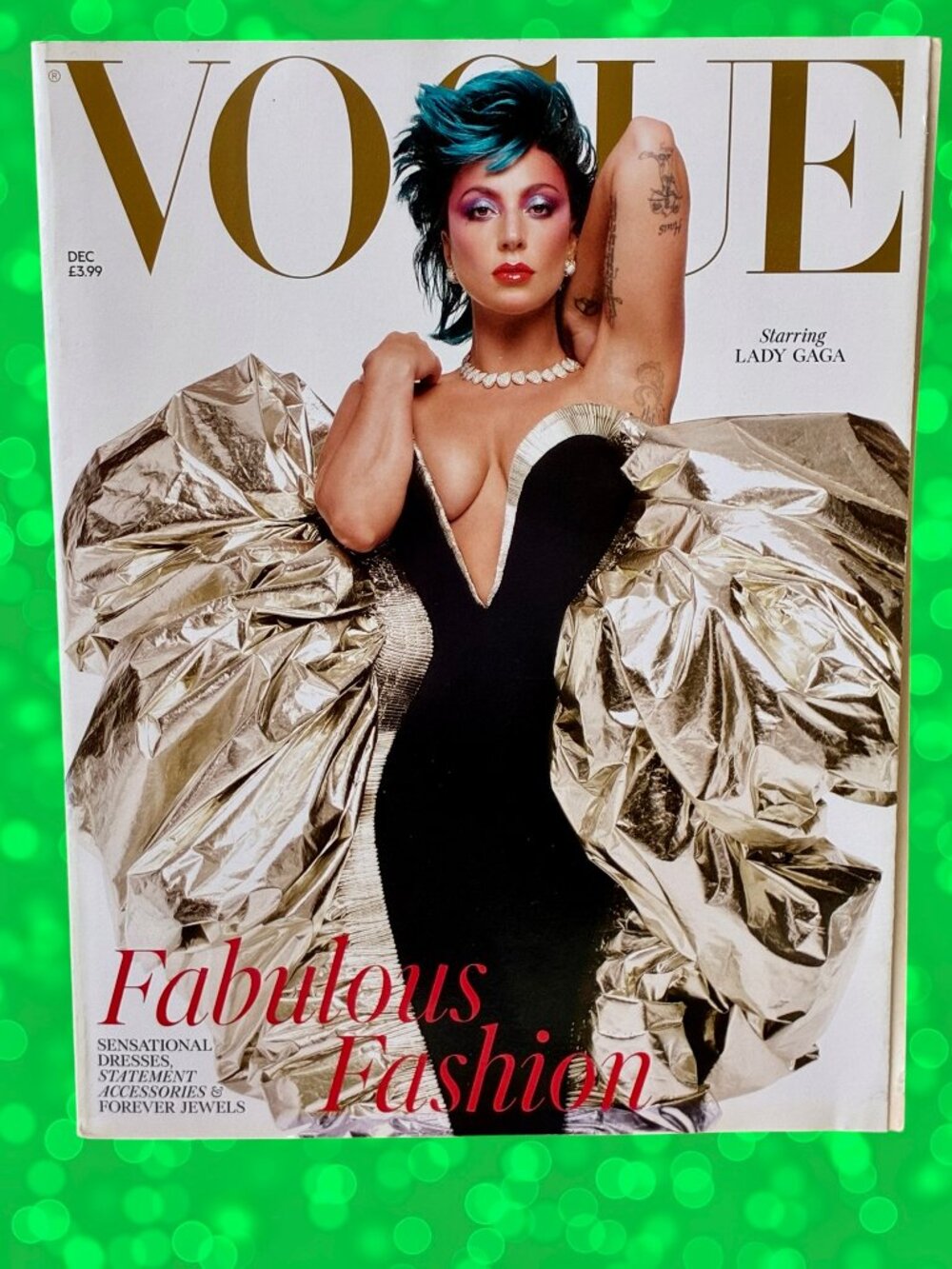 Vogue British Magazine LADY GAGA December 2021 UK Cover